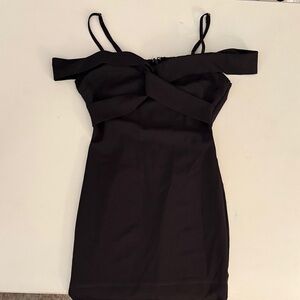 Elegant Black Off-Shoulder Dress
